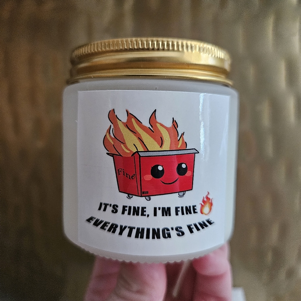 Dumpster Fire Soy Candle - Picture 2 of 5